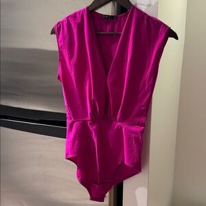 Make Magenta Sleeveless Bodysuit
